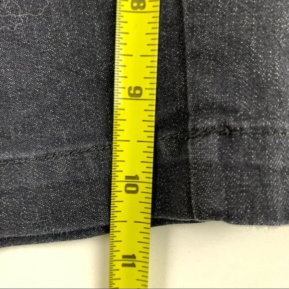 Thyme Maternity Charcoal Denim Shorts with pockets - Picture 7 of 8